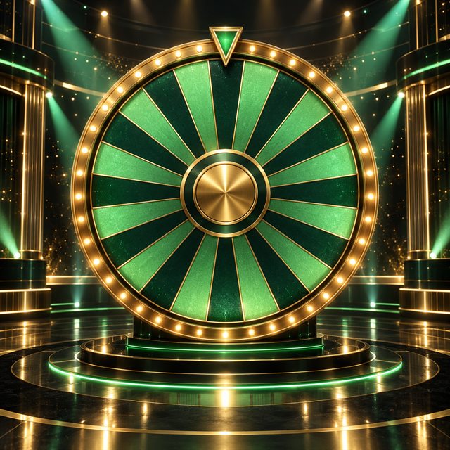 Ruota premio di un game show dal vivo